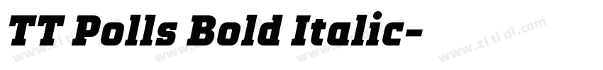 TT Polls Bold Italic字体转换